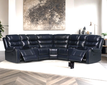 Rose Navy Reclining Sectional