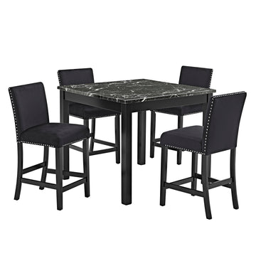 1715SET-AB LENNON 5-PK CONTR HT SET ALL BLACK