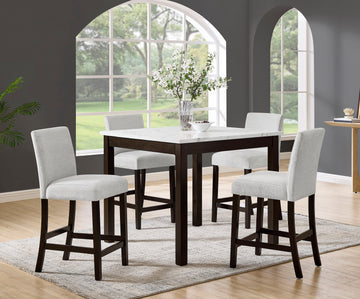 1715SET-BRN LENNON 5-PK COUNTER HT SET-BROWN