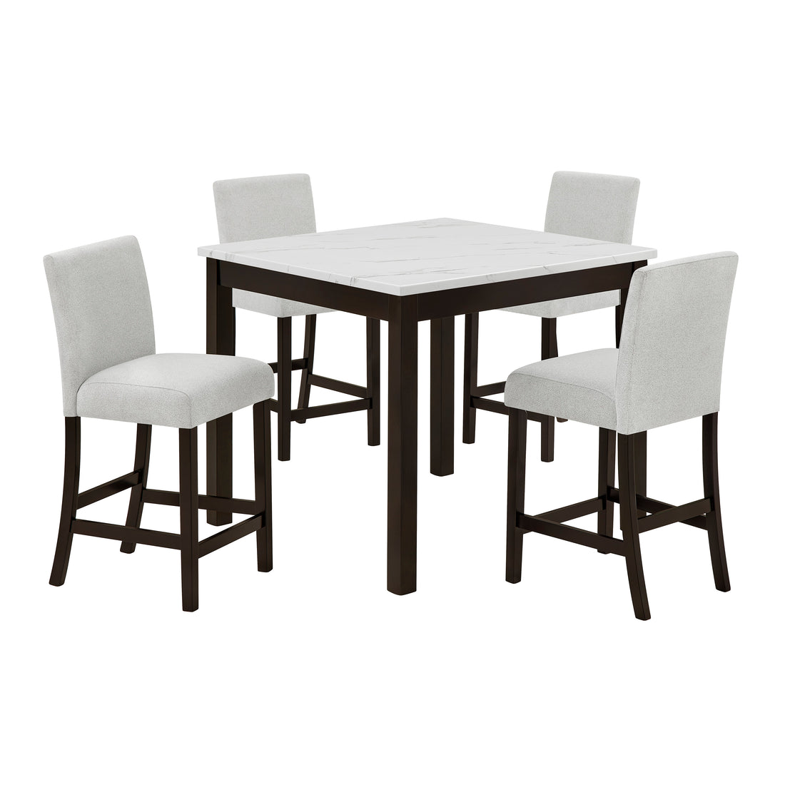 1715SET-BRN LENNON 5-PK COUNTER HT SET-BROWN