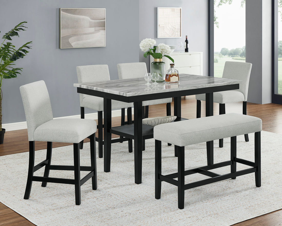 1718-6P MARBEL 5PK + BENCH COUNTER HEIGHT