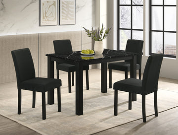 2120BK-5P RESIA DINING GROUP - BLACK