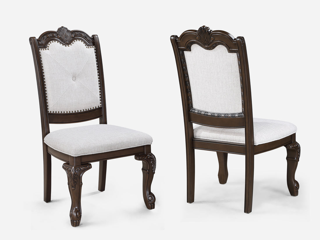2149-9P KIERA DINING GROUP-COFFEE BROWN