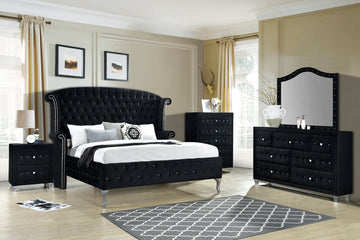 Diamond Palace Black 5PC Bedroom Set