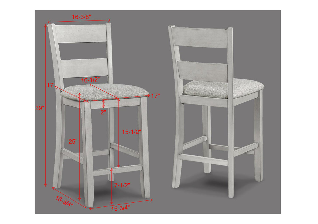 2631SET-DW LESTER 5-PK CT HT TBL SET DRIFTWOOD