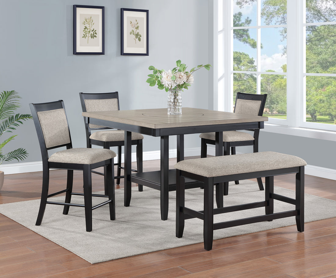 2727LG-6P FULTON CT HT DINING LIGHT GREY