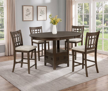 2795BRN-5P HARTWELL CNTR HEIGHT DINING BROWN