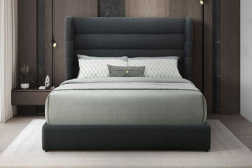 Hero Black Platform Bed (w/ Bluetooth Speaker) -