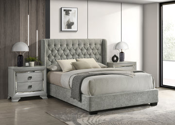 5094LG DAPHNE BED LIGHT GREY
