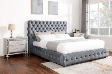 5112GY-ALL FLORY BED GREY