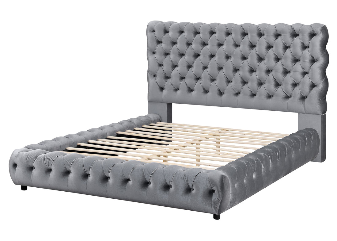 5112GY-ALL FLORY BED GREY