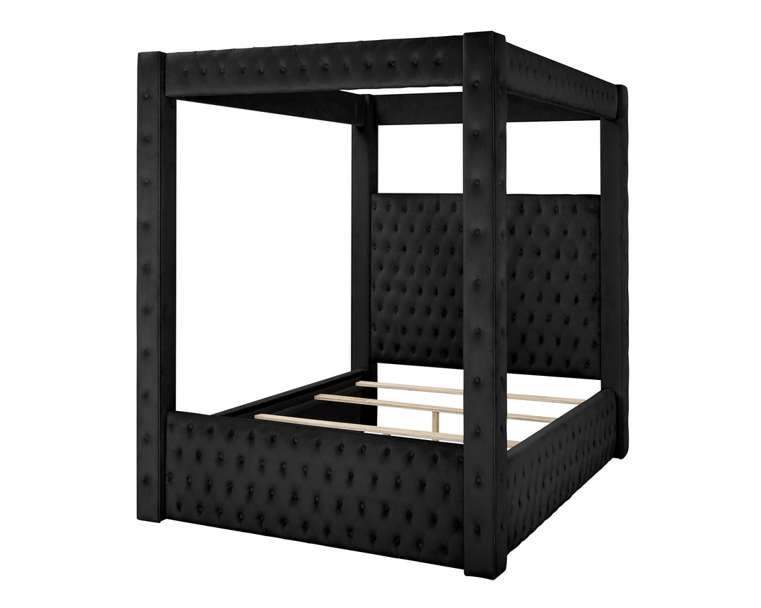 5114BK ANNABELLE CANOPY BED BLACK