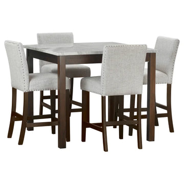 Tahoe - Cappuccino - Mesa de bar + 4 sillas
