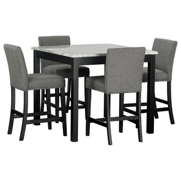 Tahoe - Cappuccino - Mesa de bar + 4 sillas