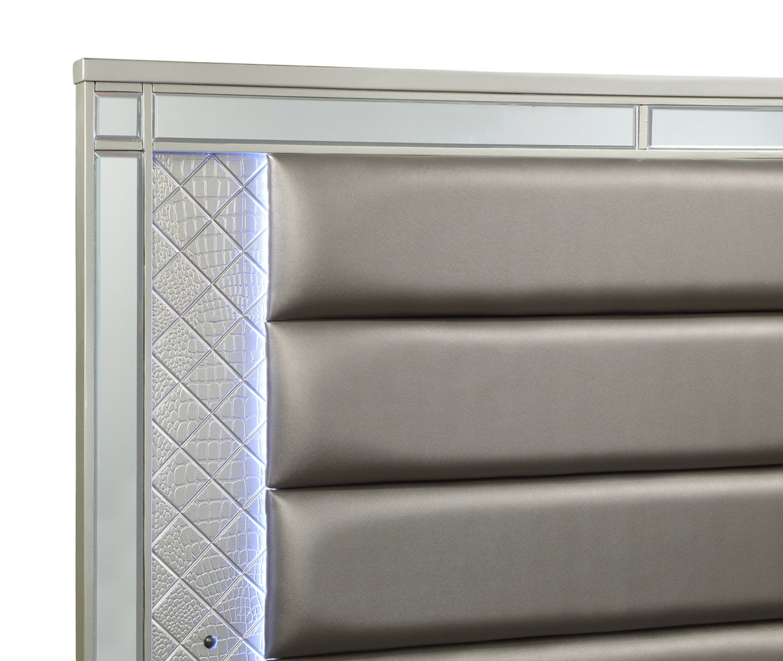 SETB1680 CRISTIAN BEDROOM GROUP CHAMPAGNE