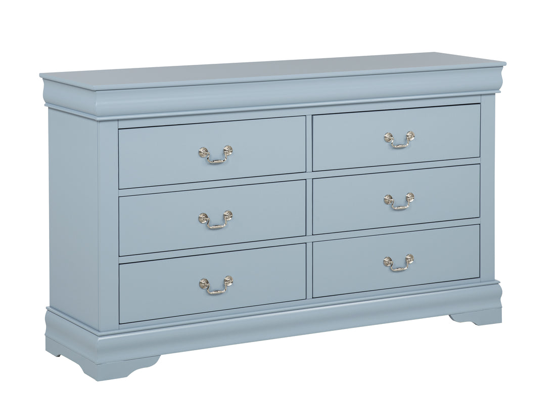 SETB3760 LOUIS PHILIP BLUE BEDROOM GROUP