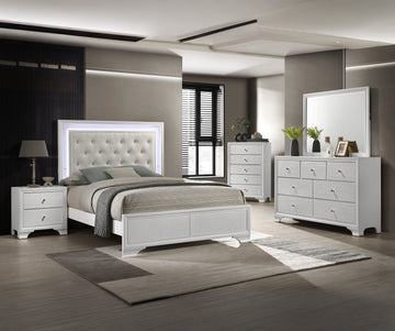 SETB4312 LYSSA BEDROOM OAT/FROST