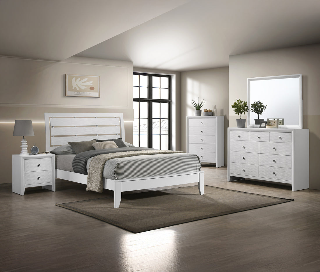 SETB4712 DENKER-EVAN WHITE BEDROOM GROUP