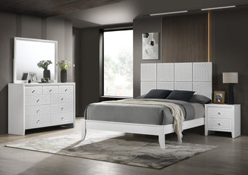 SETB4712 DENKER-EVAN WHITE BEDROOM GROUP