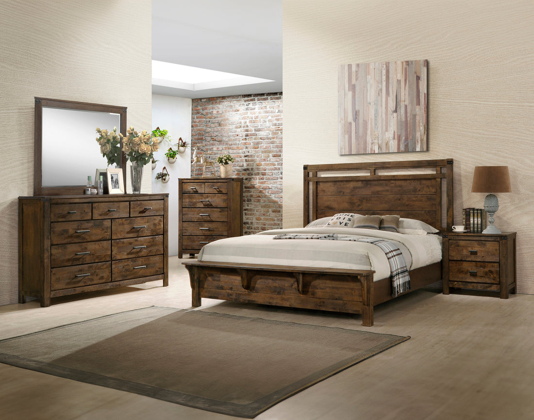 SETB4810 CURTIS PANEL BED GROUP