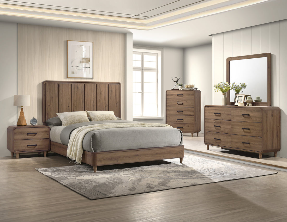 SETB4920-22 NYOMI BEDROOM GROUP LIGHT BROWN