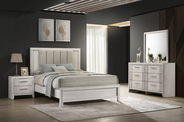 SETB5552 CARLTON BEDROOM GROUP WHITE
