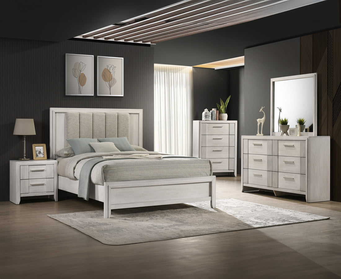SETB5552 CARLTON BEDROOM GROUP WHITE