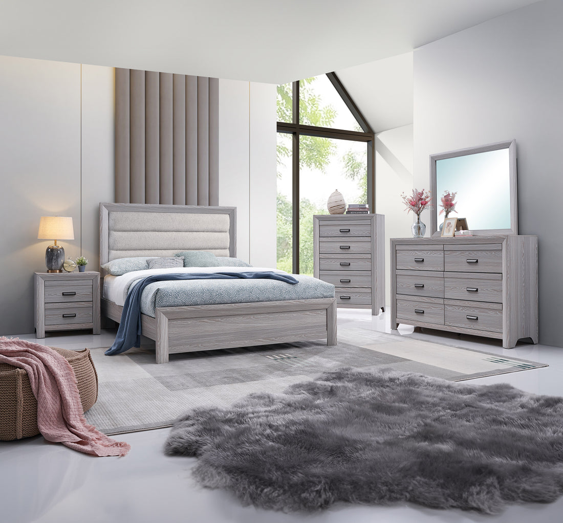 SETB6712 ADELAIDE UPHOLSTERED BEDROOM GROUP