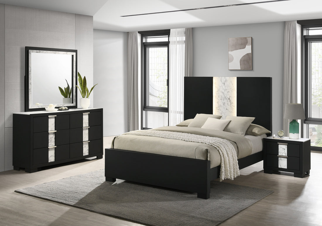 SETB6835 RANGLEY BLACK BEDROOM GROUP