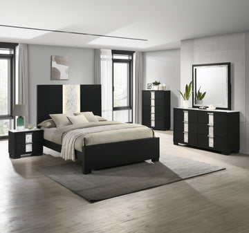 SETB6835 RANGLEY BLACK BEDROOM GROUP