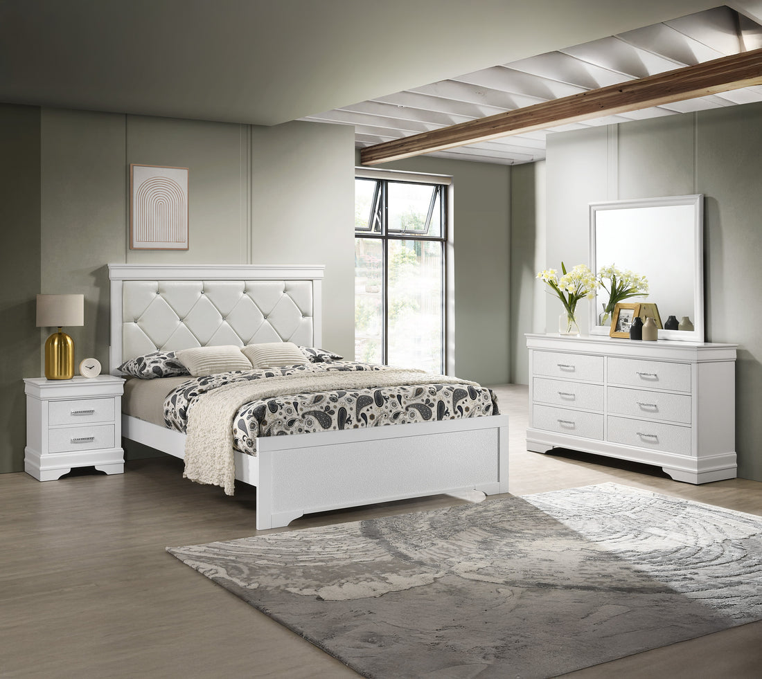 SETB6912 AMALIA BEDROOM GROUP - WHITE