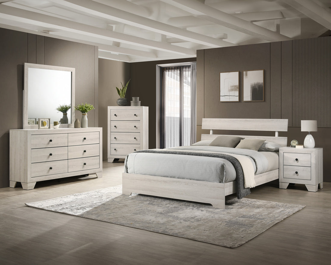 SETB6982 ATTICUS BEDROOM GROUP WHITE