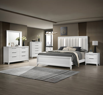 SETB7300 CRESSIDA BEDROOM GROUP WHITE