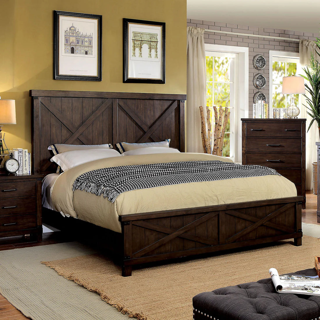 Bianca Dark Walnut California King Bed