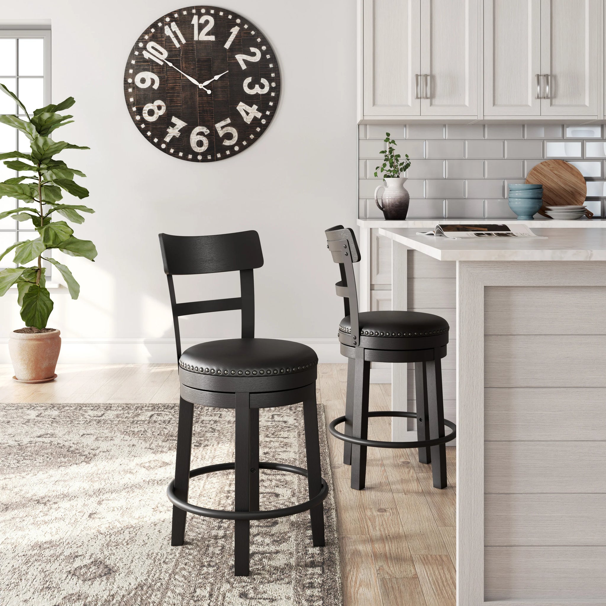 D546 24" Counterheight Swivel Barstool