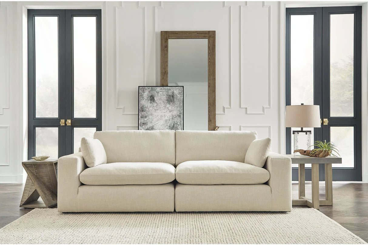 Elyza Linen Sectional Loveseat