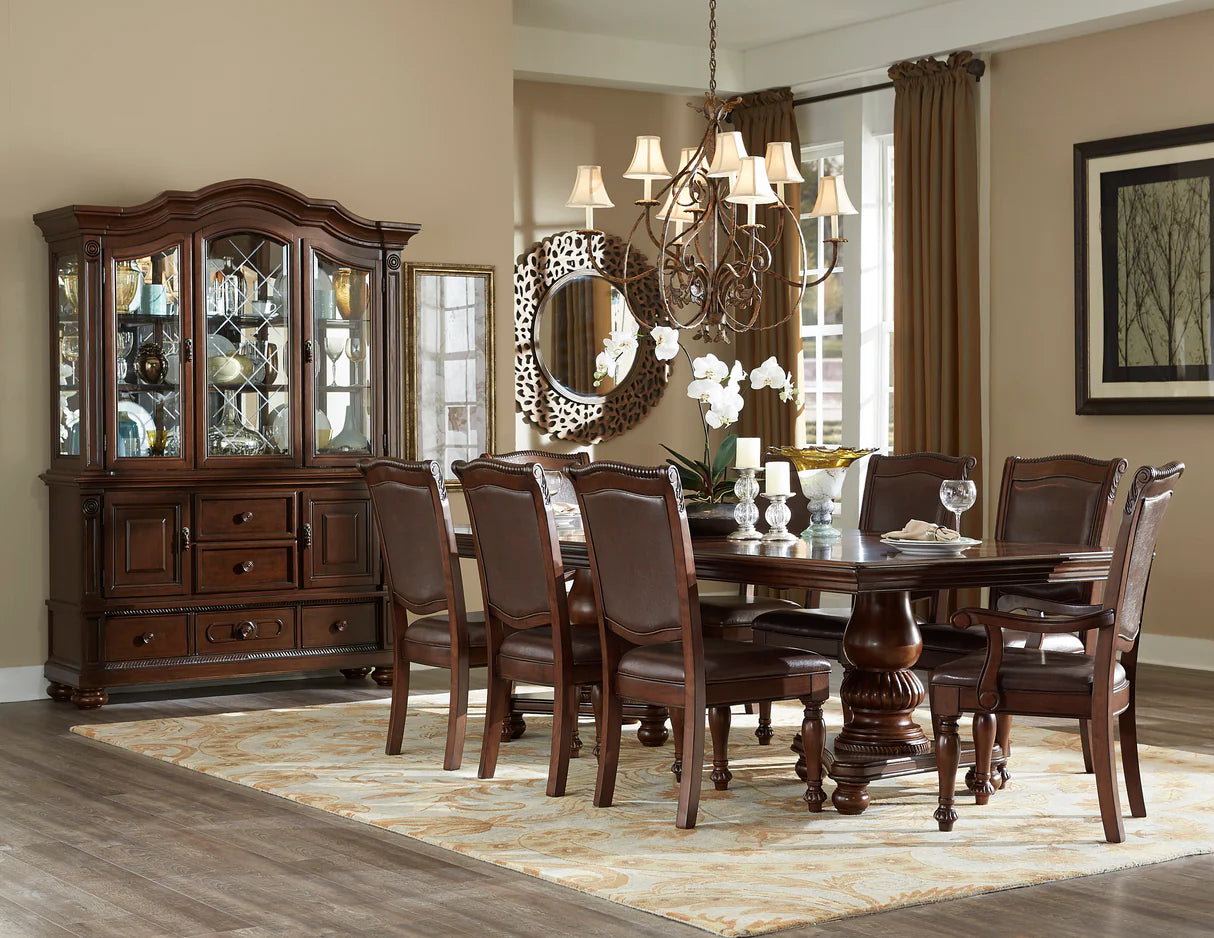Juego de comedor extensible Lordsburg Brown Chery