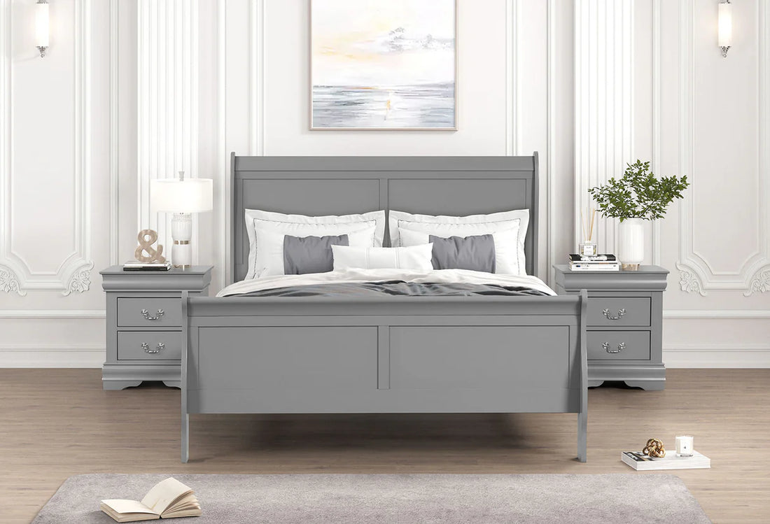 Cama individual Louis Philippe Gray