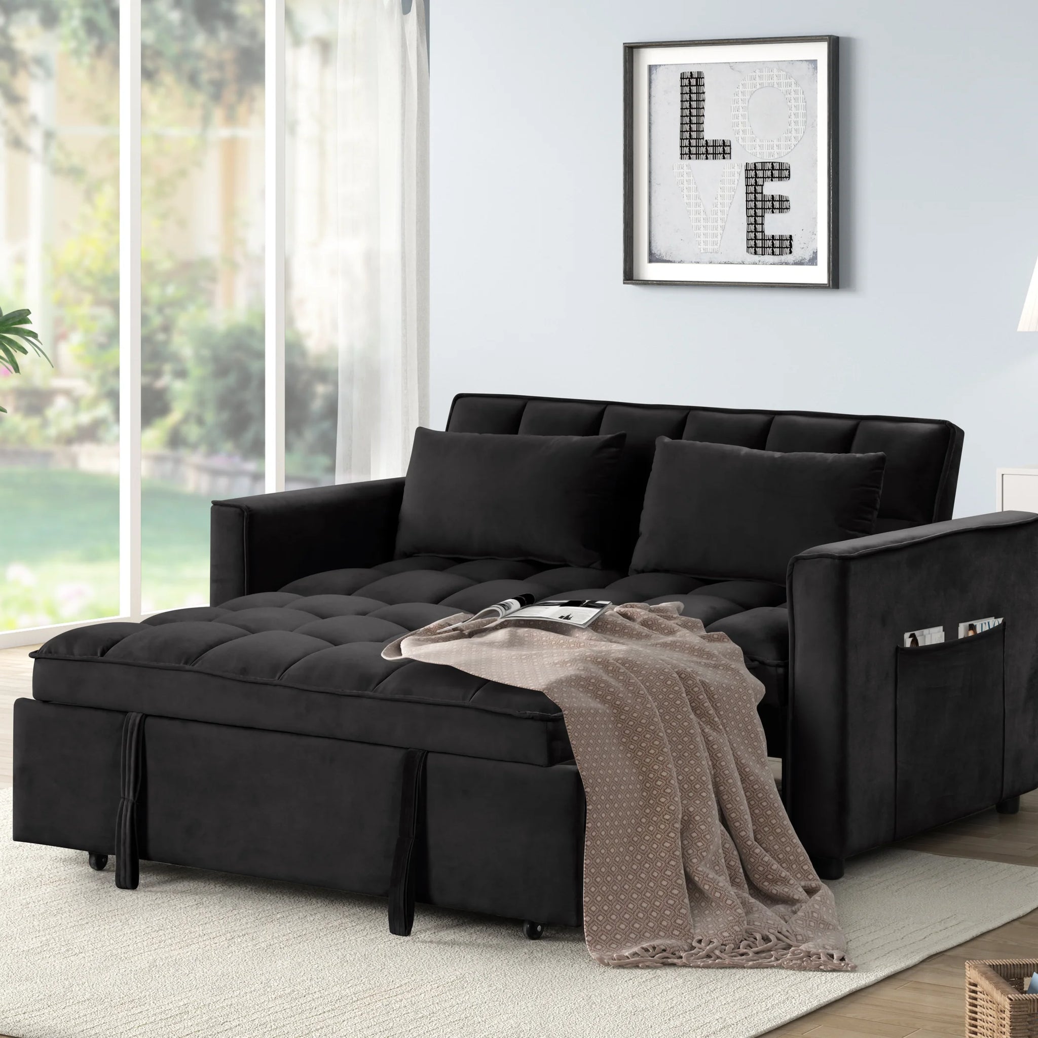 Relax Black Sleeper Sofa