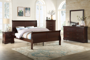 SETB3850 LOUIS PHILIP CHERRY BEDROOM GROUP