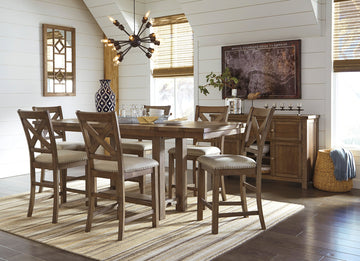 D631 - Counter Height Table + 6 Chairs Set **NEW ARRIVAL*