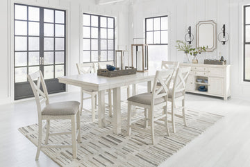 D631 - Counter Height Table + 6 Chairs Set **NEW ARRIVAL*