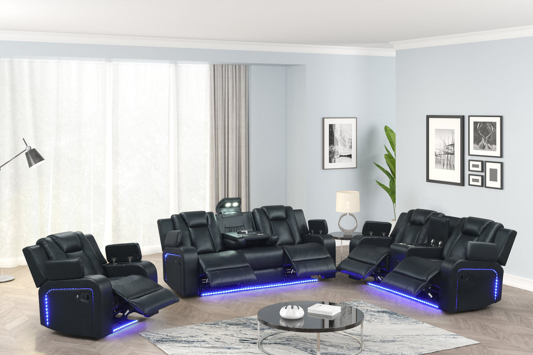 Hulk20 Black - 3PC Reclining Set **NEW ARRIVAL