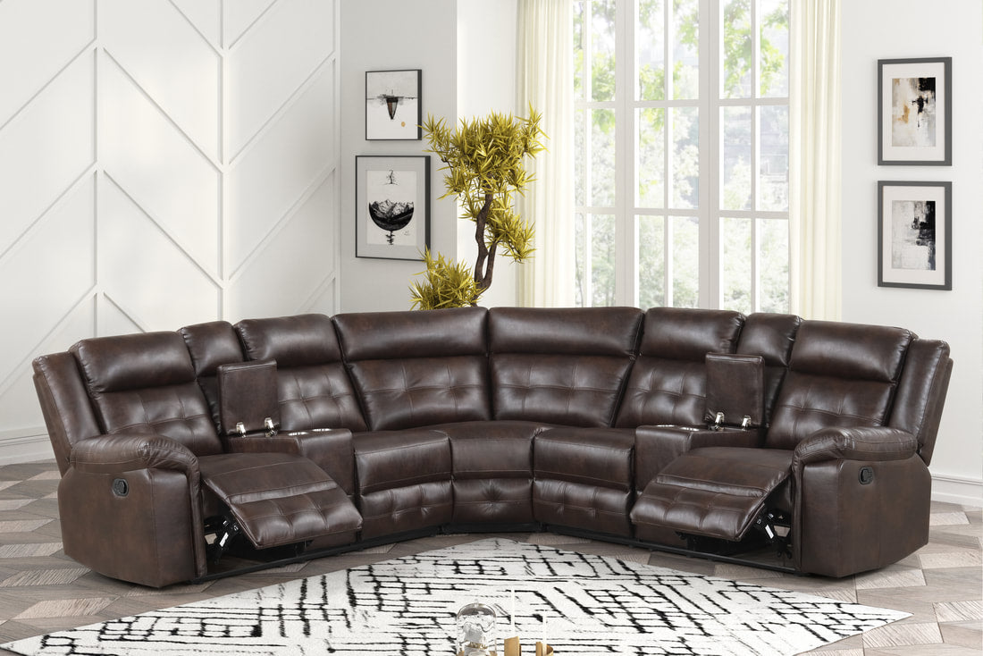 Jacob2 Black - Reclining Sectional