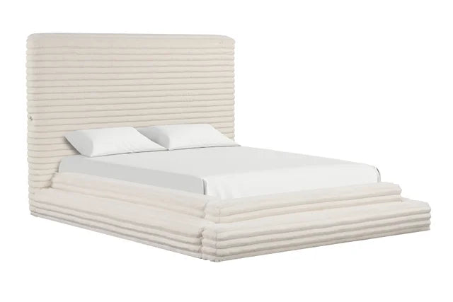 Mariah Beige Platform Bed